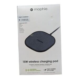 H3. Mophie Fast Charge 15W Wireless Charging Pad Qi-Enabled - Black